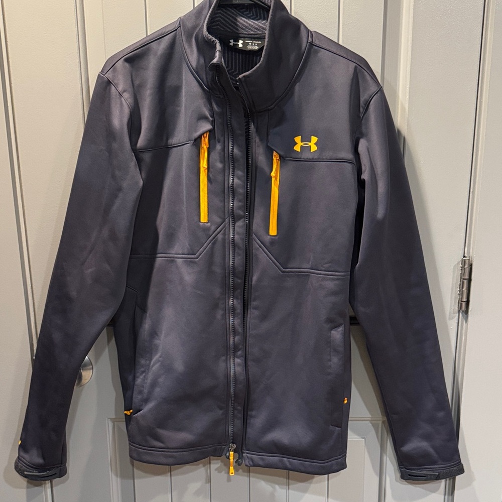 Under Armour Men's Performance Jacket in Gray and Yellow